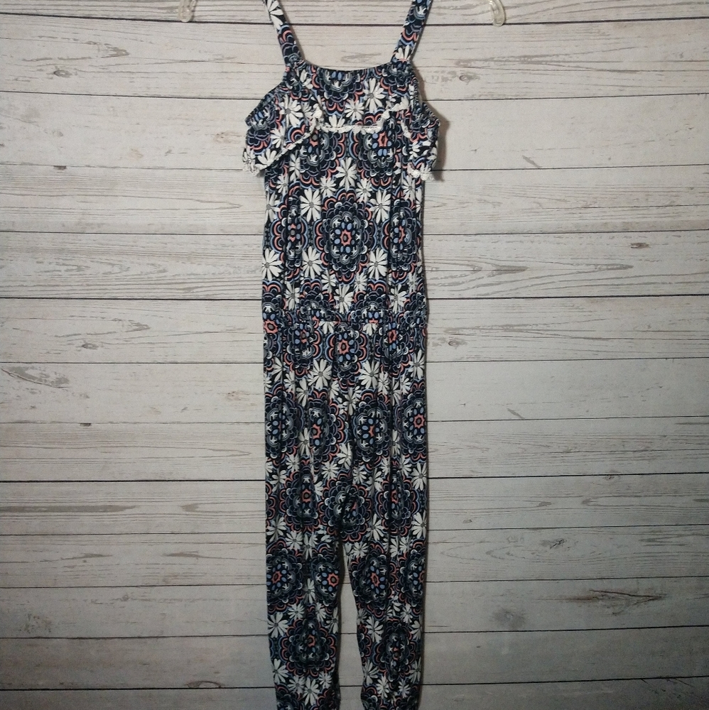 Floral print jumpsuit size 10/12